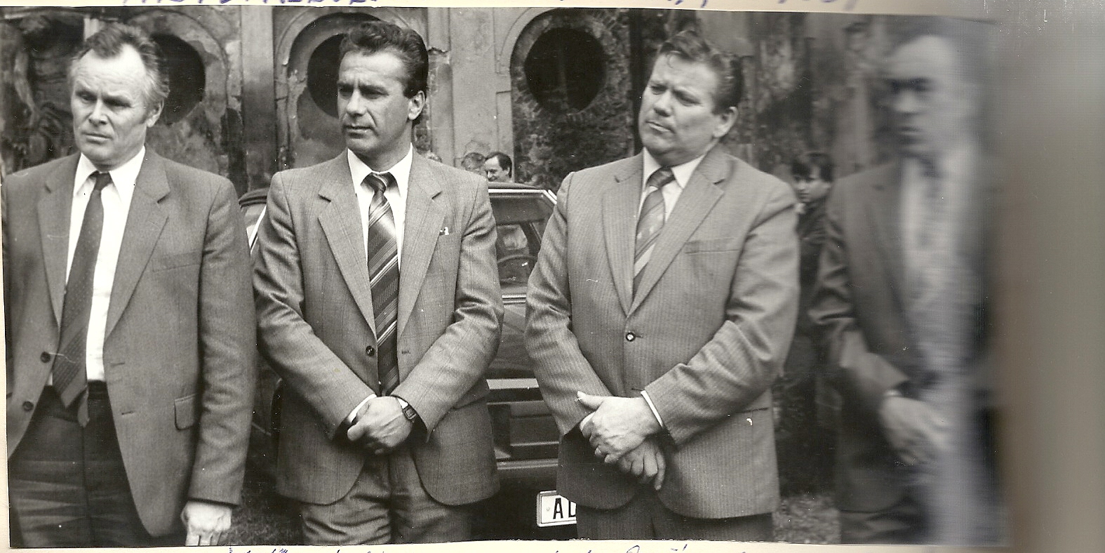 Rudolf Hegenbart při jednání o životním prostředí v Severočeském kraji v roce 1987